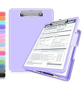 ANZNKU Clipboards with Storage, 13x9.6 Storage Clipboard Foldable for Teachers & Nurse Essentials...