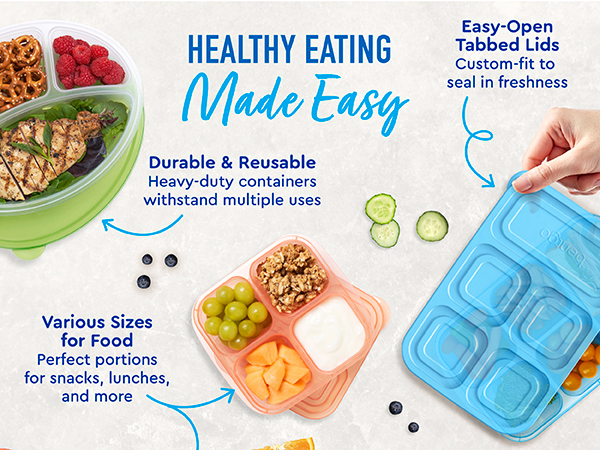 healthy eating made easy durable heavy duty various sizes for food perfect portions