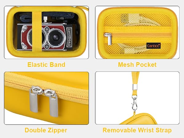 CHUZHAO Portable Retro Twin-Lens Reflex Style Digital Camera Case