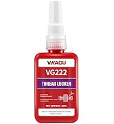 VIKAGU 222 Thread Lock Low Strength,Threadlocker Purple for Below M6 Thread,50ml