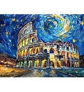 Ginfonr DIY 5D Diamond Art Kits for Adults, Colosseum Diamond Painting for Adults, Diamond Art St...