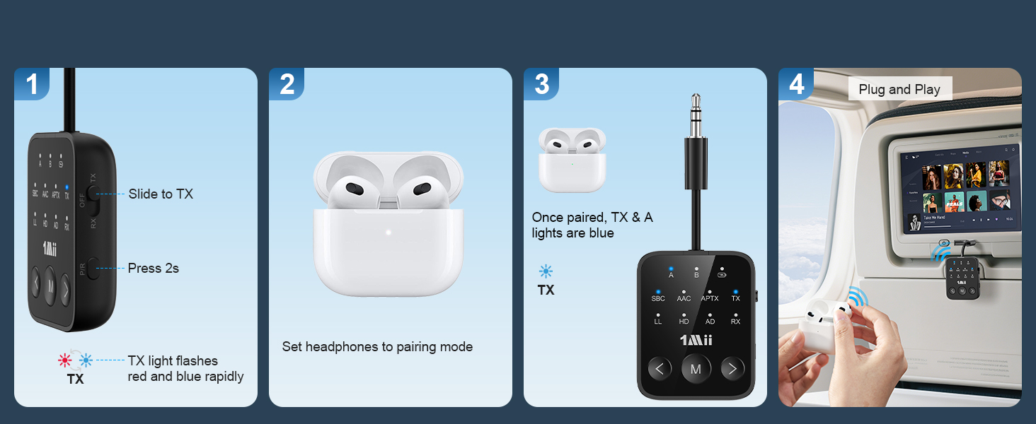 airplane bluetooth transmitter