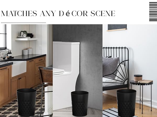 Garbage can is perfect for your kitchen, bathroom, bedroom, office, laundry room, college dorm