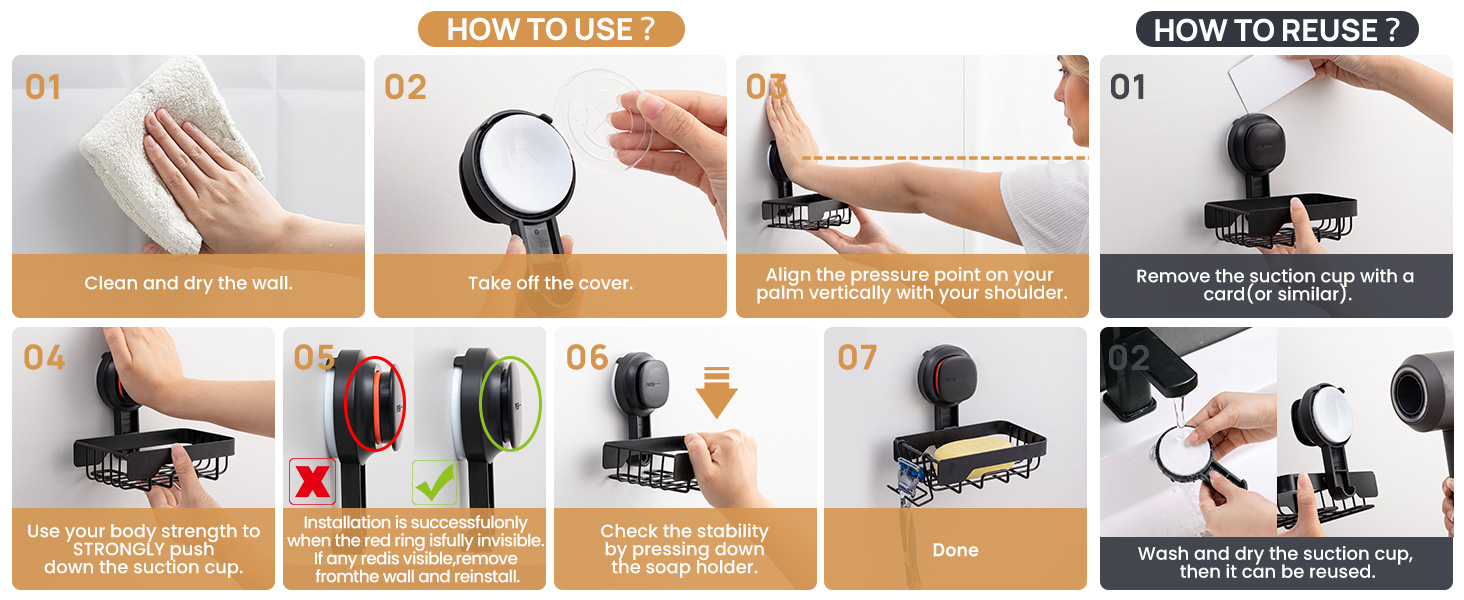 How to Install LEVERLOC Soap Holder with Visible Red-Line Indicator