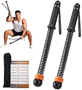 Ropeless Battle Ropes with Weighted Springs, Portable Cordless Battle Ropes for Home Gym, Adjusta...