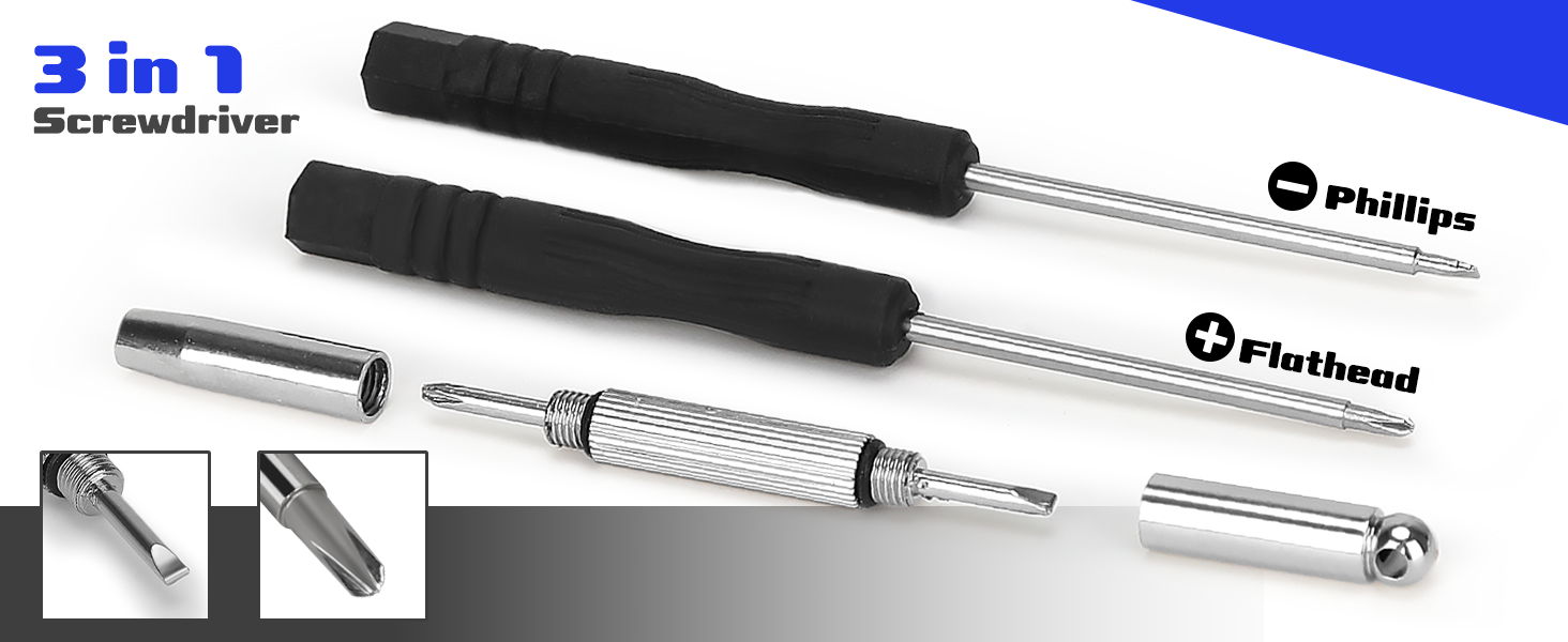 Eye Glasses Repairing Screwdriver Set with Eyeglass Screws
