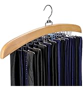 Ulimart Tie Hanger 24 Hooks Tie Racks For Men Closet, Tie Rack With Upgraded 360°Rotating,Tie Han...