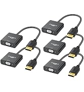 UV-CABLE DP to VGA Adapter 5-Pack, DisplayPort to VGA Adapter, Display Port to VGA Adapter Male t...