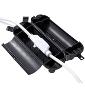 PALARINE Black Outdoor Extension Cord Cover Waterproof, Weather-Resistant Electric Cord Cover, Ou...