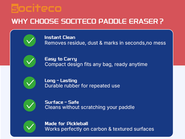 pickleball paddle eraser
