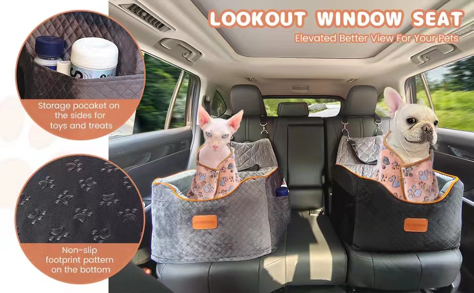 Booster dog car seat design