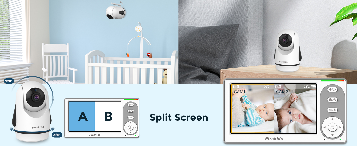 Split Screen Baby Monitor