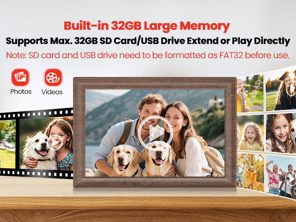 Built-in 32GB Memory