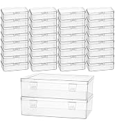 Thintinick Bead Organizers and Storage, Mini Transparent Plastic Boxes Holder Cases for Diamond D...