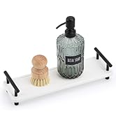 Segbeauty Bathroom Tray, Absorbing Quick Dry Stone Drying Tray with Handle, Diatomaceous Sink Cad...