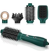 IG INGLAM Hair Dryer Brush, 4-in-1 Detachable Blow Dryer Brush, Ionic Diffuser Hair Dryer & Style...