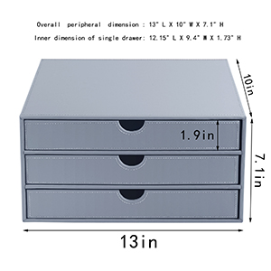 Pu leather filing cabinet size