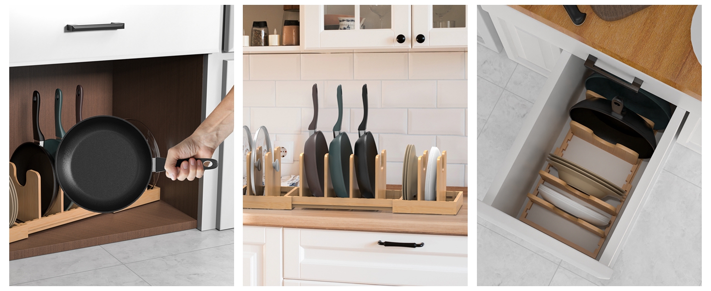 sheet pan organizer cabinet pots and pan organizer