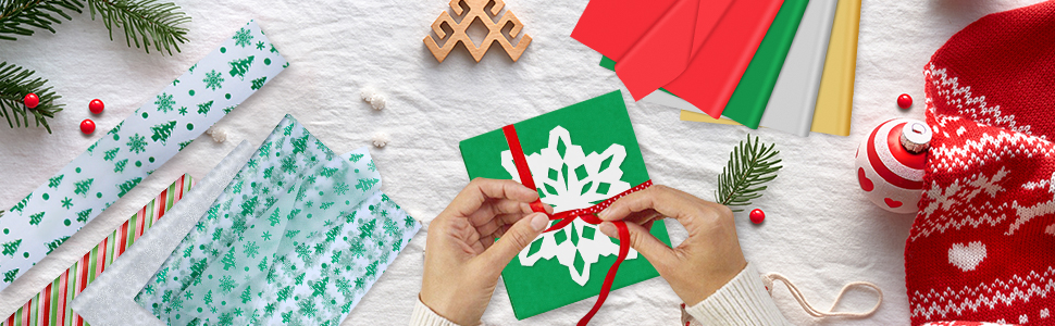Tissue Paper Wrapping Tissue Paper Bulk Christmas Green Tissue Paper for Gift Packaging