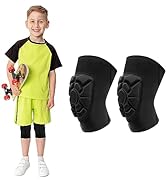 YEEKORO Kids/Youth Knee Pads Elbow Pads Compression Support Sleeve with Thickened Pads Knee Elbow...