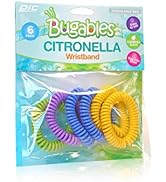 PIC Citronella Scented Coil Wristbands, Reusable and Resealable, One Size Fits All