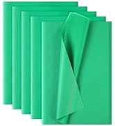 Phinus 140 Sheets Green Tissue Paper, 14 x 20 Inches Tissue Paper Bulk, Wrapping Tissue Papers fo...