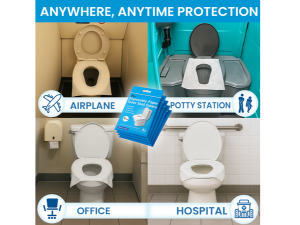 airplane potty staion office hospital protection anywhere disposable flushable toliet seat covers
