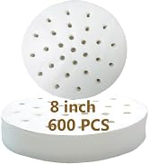 600pcs 8 inch Air Fryer Liners Disposable Rounds, Bamboo Steamer Liners, Perforated Parchment Ste...