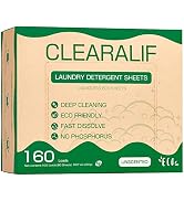 CLEARALIF Laundry Detergent Sheets up to 160 Loads (80sheets), Unscented, Laundry Detergent Strip...