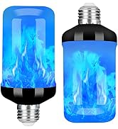 Y- STOP LED Flame Light Bulb, Upgraded 4 Modes Fire Light Bulbs with Upside Down Effect, E26 Base...