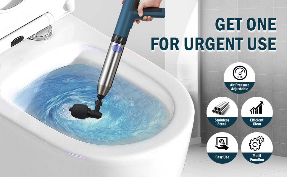 Lithum Battery Powered Toliet Plunger Plunge Blaster
