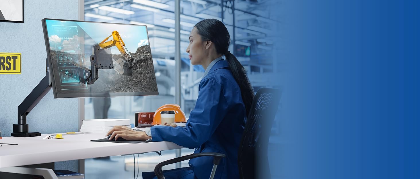 monitor, mount, arm, desk, stand, inch, vesa, single, computer, arms, brazo