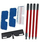 Microfiber Mops for Floor Cleaning, Flat Mop for Wet & Dry Use, Dust Mop for Hardwood Floors with...