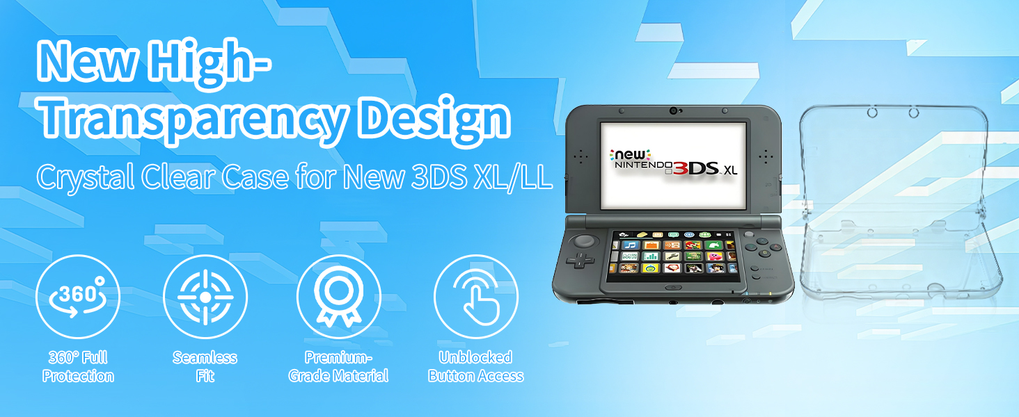 Crystal Clear Case for New 3DS XL/LL