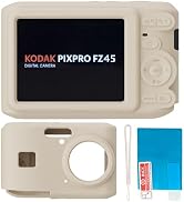 TUOOUT Silicone Case for Kodak PIXPRO FZ45 Digital Camera with Screen Protector and Lanyard for K...