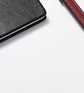 OMIRO Compact Mirror, Classical PU Leather 1X/3X Magnification, Pocket Ultra Portable for Purses
