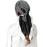 RIIQIICHY Head Scarf for Women Like Silk Satin Scarf for Hair Wrapping at Night Bandana Square Sc...