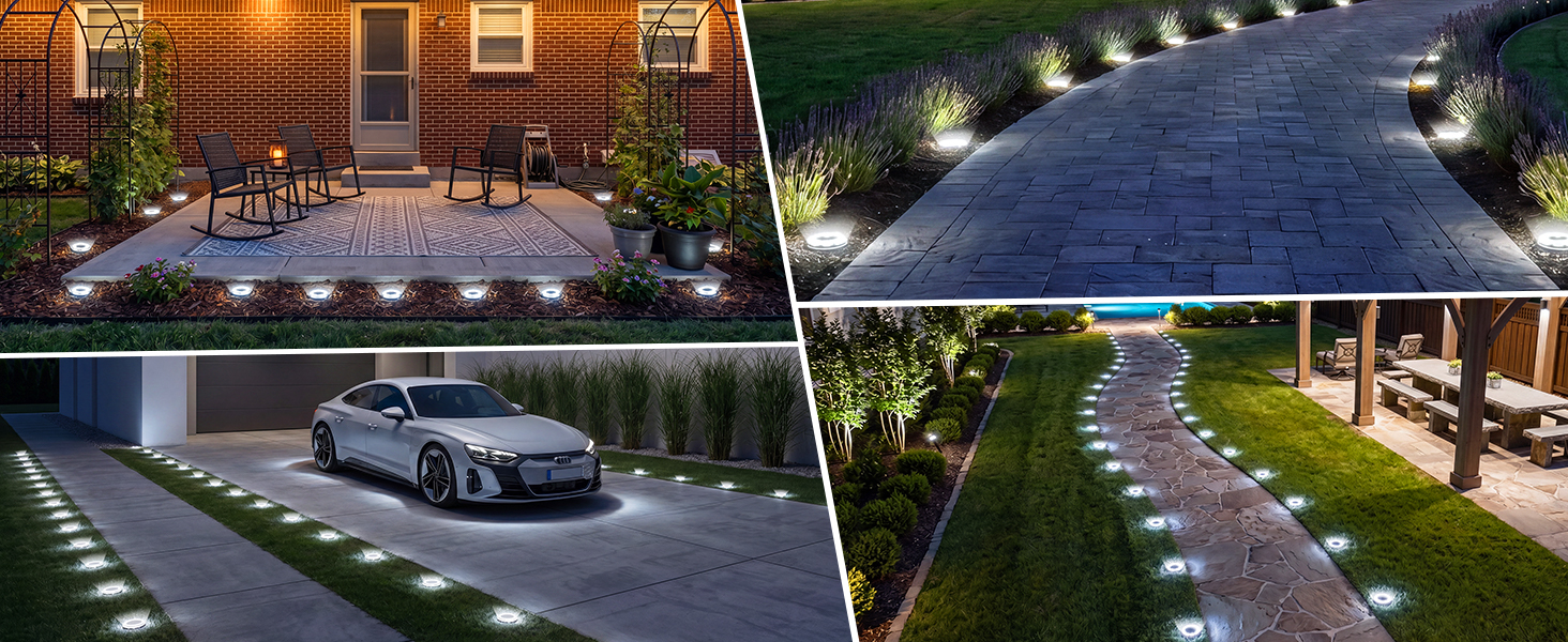 Solar Ground Lights Outdoor Waterproof