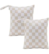 Ohocut Checkered Waterproof Wet Bag for Baby Essentials, Travel & Active Lifestyle, Aesthetic Tre...