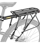 West Biking Bike Carrier Rack, 220 LB Capacity Solid Bearings Universal Adjustable Bicycle Luggag...