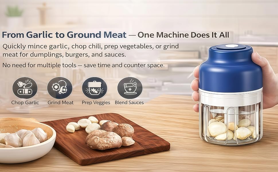 Electric Garlic Chopper Mini