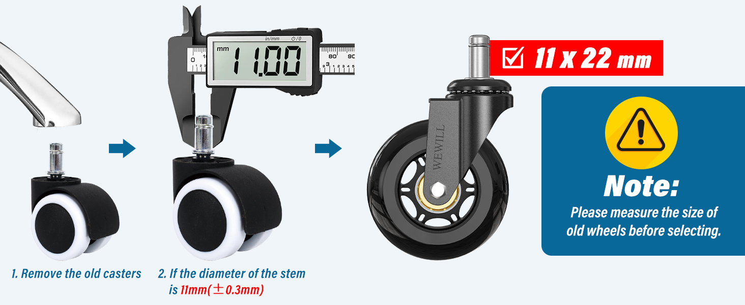 desk chair wheels replacement