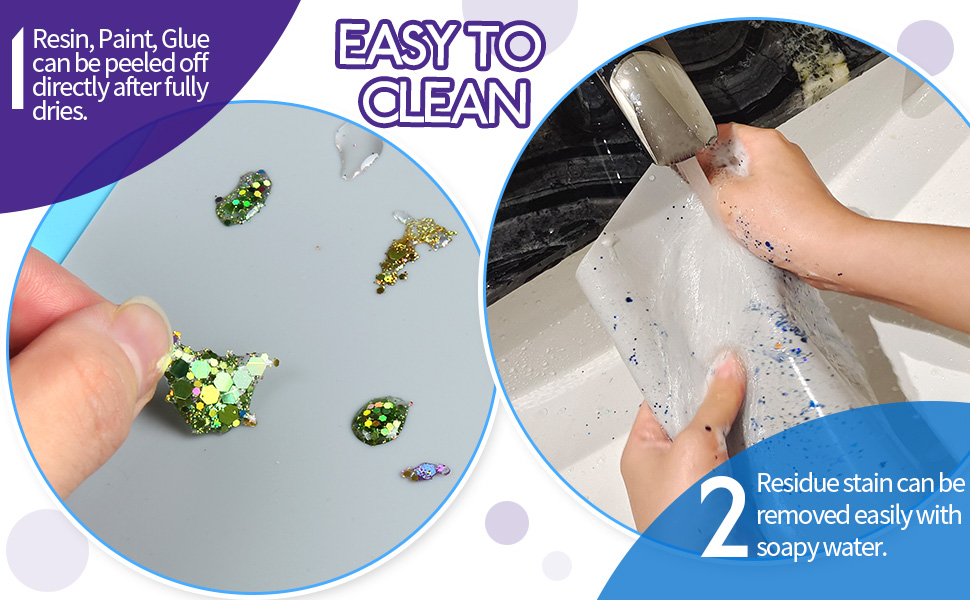 nonstick reisn mats, easy to clean