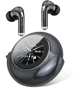 TRAUSI Wireless Earbuds with Smart Touch Screen & 180° Rotating Case – Bluetooth 5.4 Headphones, ...