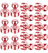 FINDMAG 16 Pack Refrigerator Magnets Magnetic Push Pins, Fridge Magnets Whiteboard Magnets, Small...