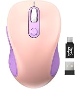 Trueque Wireless Mouse for Laptop, 2.4GHz Ergonomic Computer Mouse with Back & Forward Buttons, 3...