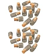 20Pcs Dollhouse Glass Jars Miniature: 1/12 Scale Glass Bottles Food Container for Kitchen Restaur...