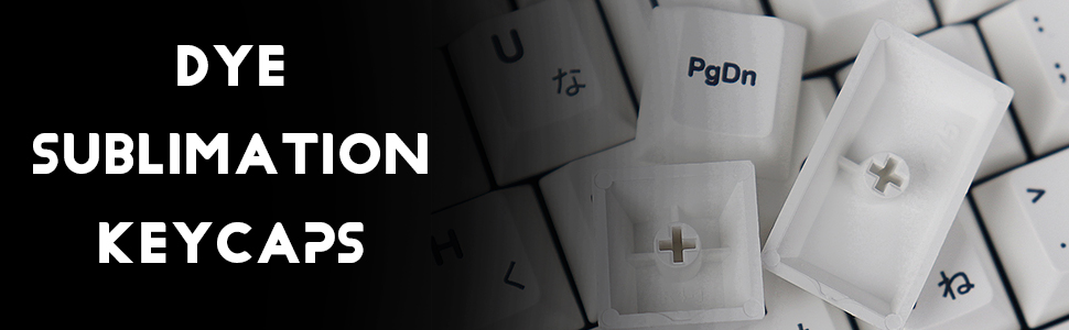 Dye sublimation keycaps