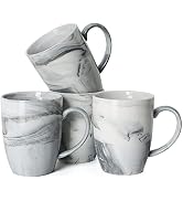 Smilatte 14 OZ Marble Coffee Mugs, M067 Novelty Marble Ceramic Cup for Home and Office, Microwave...