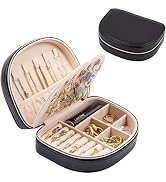 ProCase Travel Size Jewelry Box, Small Portable Seashell-Shaped Jewelry Case, 2 Layer Mini Jewelr...